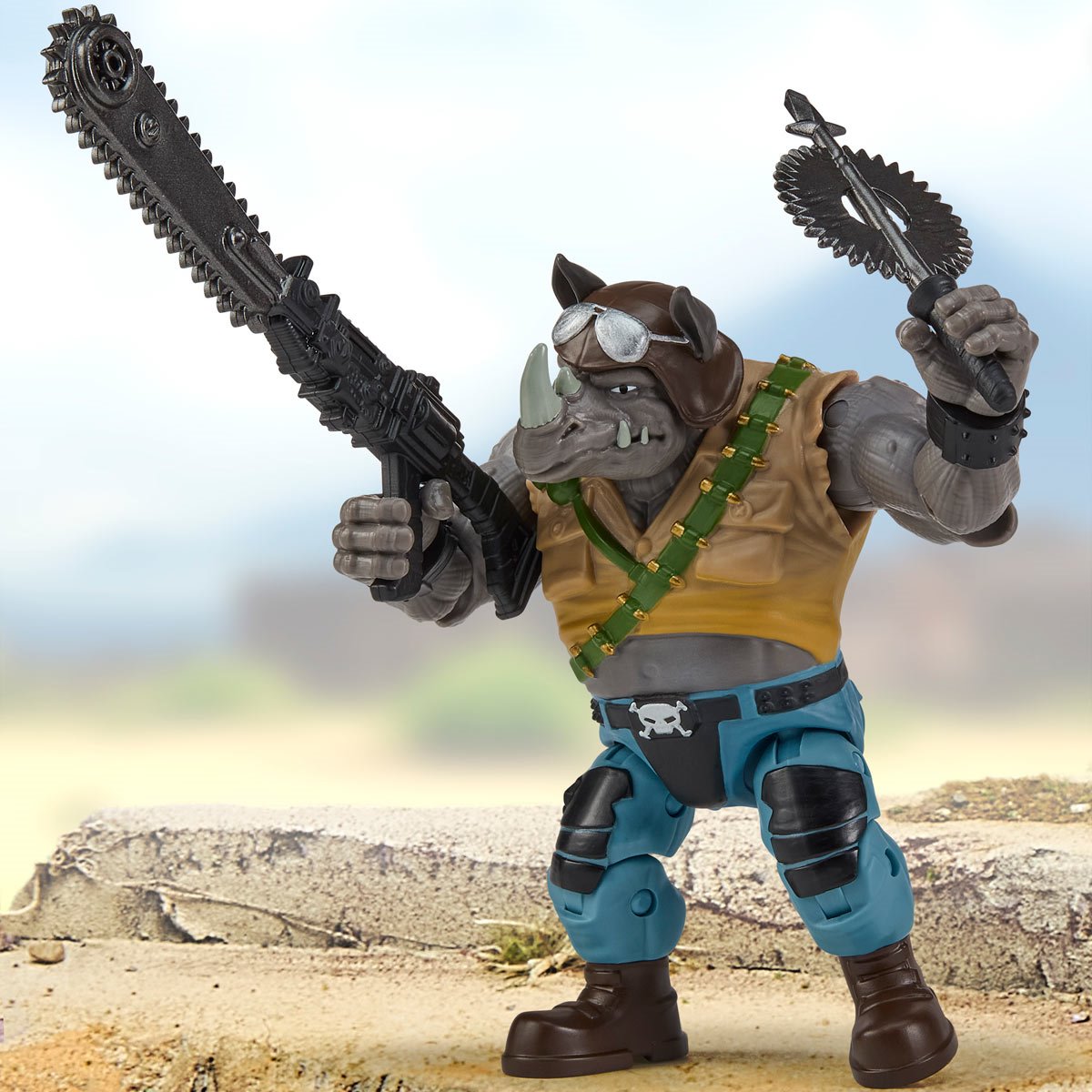 TMNT x G.I. Joe Rocksteady x Buzzer Action Figure