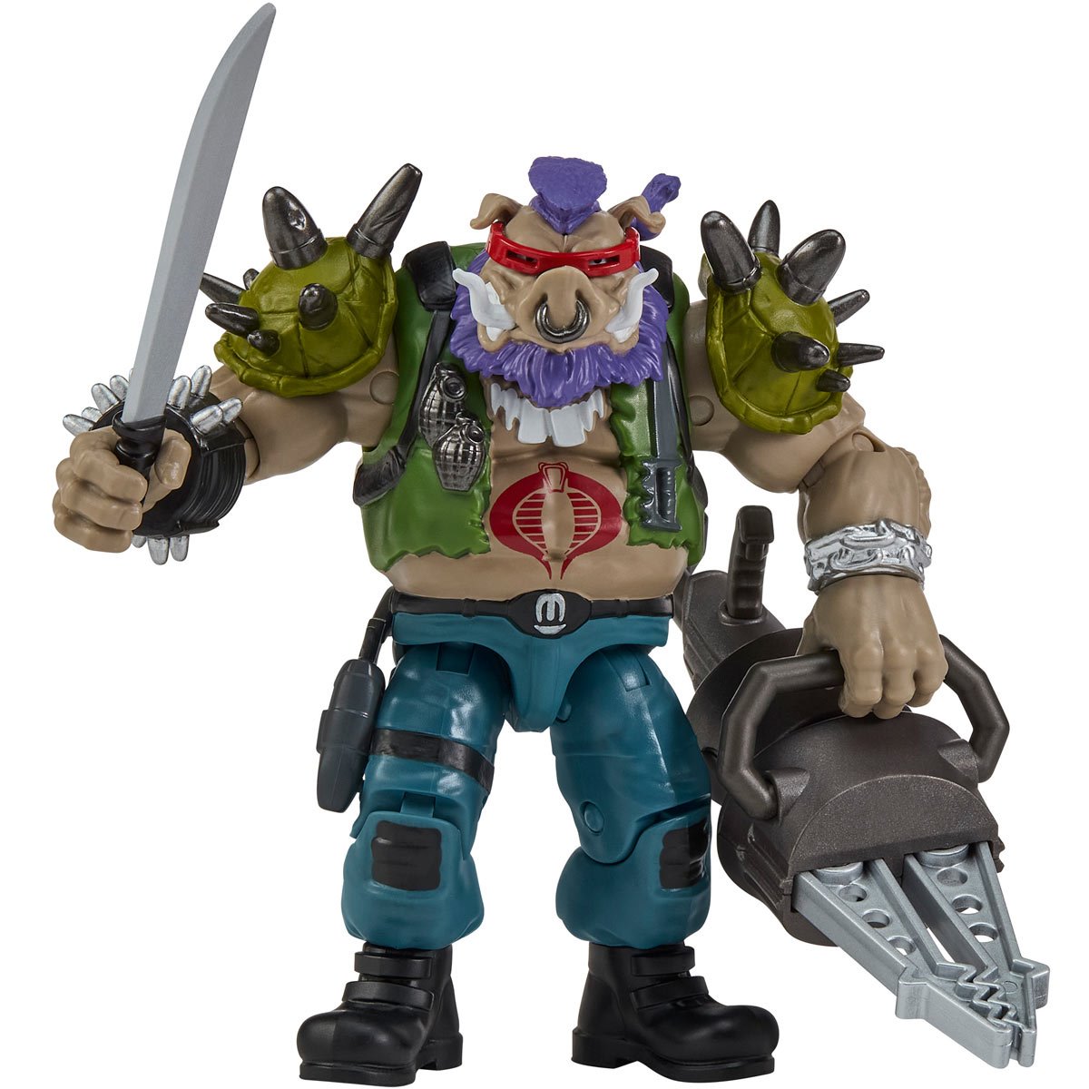 TMNT x G.I. Joe Bebop x Ripper Action Figure