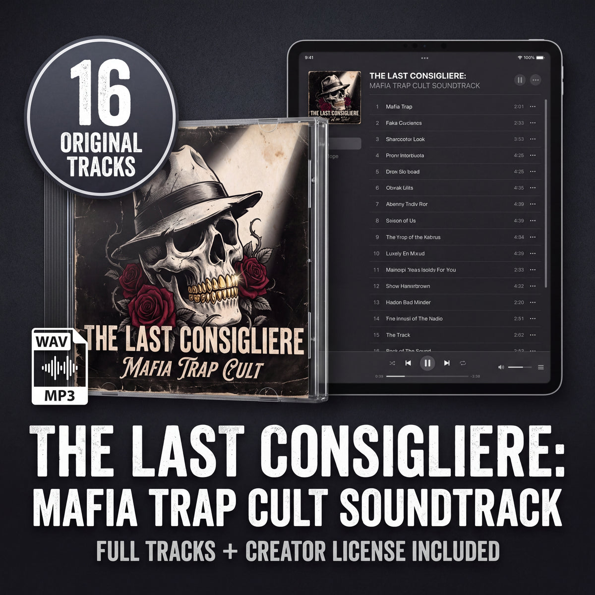 The Last Consigliere by Mafia Trap Cult - Digital Download - 16-Track Creator Audio Toolkit
