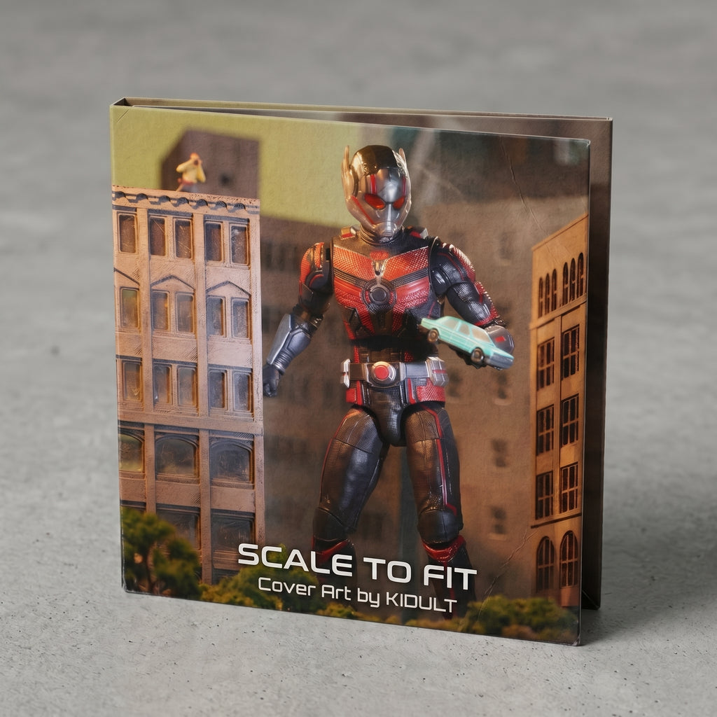 Scale to Fit - Single Track & Toy Cover Art | Retro-Synth Slow Tempo Ambient